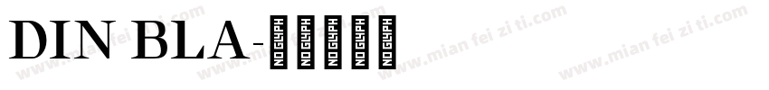 DIN BLA字体转换